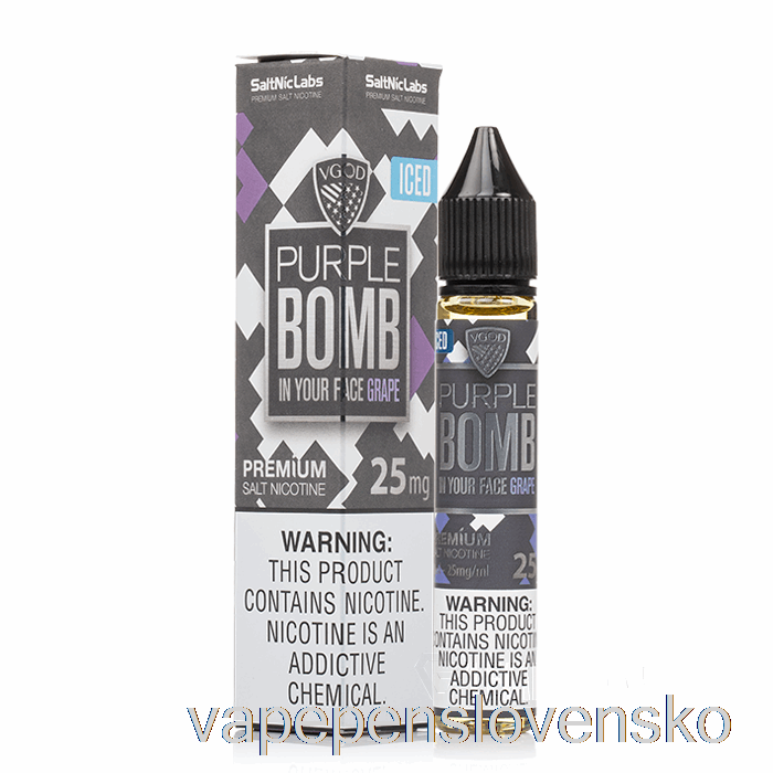 ľadová Fialová Bomba - Vgod Salts - 30ml 25mg Vape Bez Nikotinu